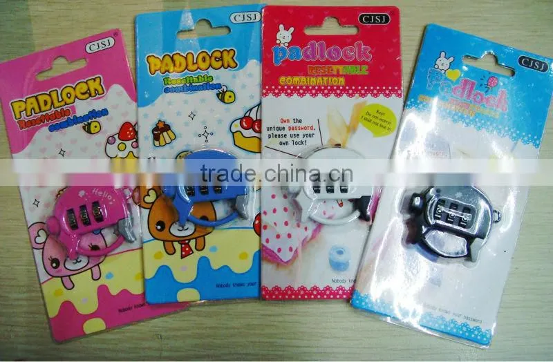 FACTORY SALE!! 2016 popular Colorful cute pig zinc lock