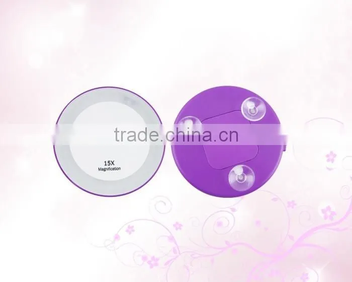 LED Pocket mirror 5x double sided