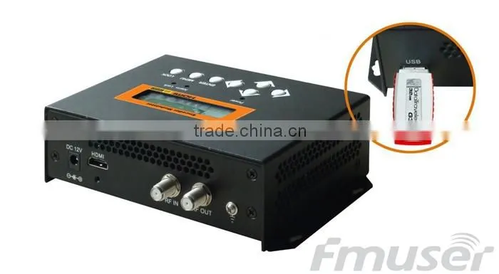 FUTV4656H DVB-T/DVB-C(QAM)/ATSC MPEG-4 AVC/H.264 HD Encoder Modulator (Tuner,HDMI in; RF out) with USB Record/Save/Playback/Upgr