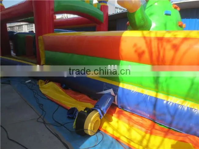 Colorful giant inflatable obstacle/inflatable obstacle course for fun/inflatable combo for kids play