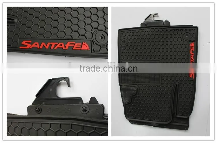 Factory Custom Fit PVC Auto Car Floor Mats For HYUNDAI SANTAFE