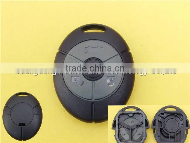 Replacement 3 Buttons With Logo Uncut Right Groove Blade Remote Blank Fob Key Case Shell For Mitsubishi Car Key