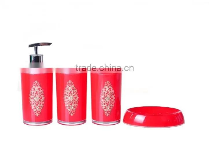 Plastic toothbrush holder with lid for bathroom accessories