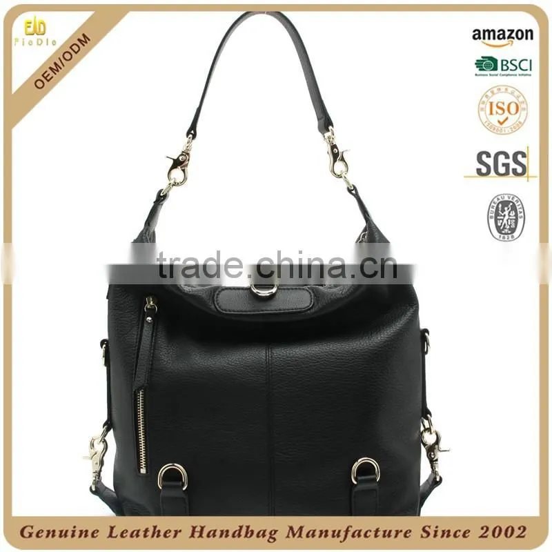 CSS1568-001 China factory two way backpack bags Leather multi-functional shoulder bag Fashion school bag