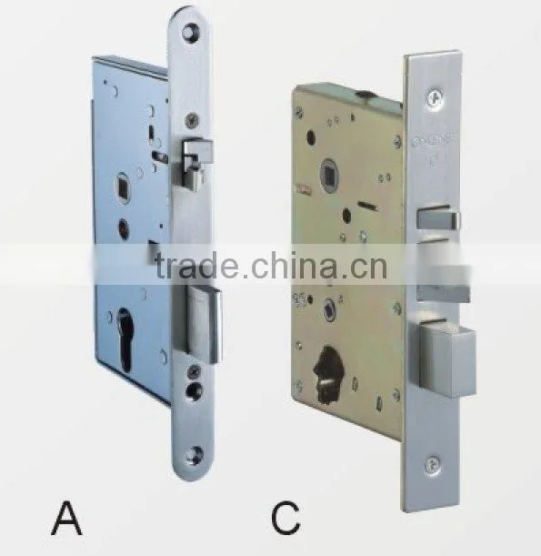 European style hotel keyless lock with one card pass system
