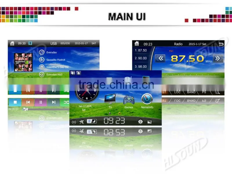 2 Din Touch Screen Universal Car DVD Player With GPS Navigation
