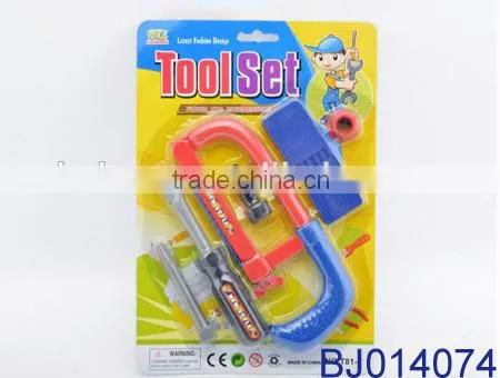 Cheap plastic mechanical toy tool set for kids
