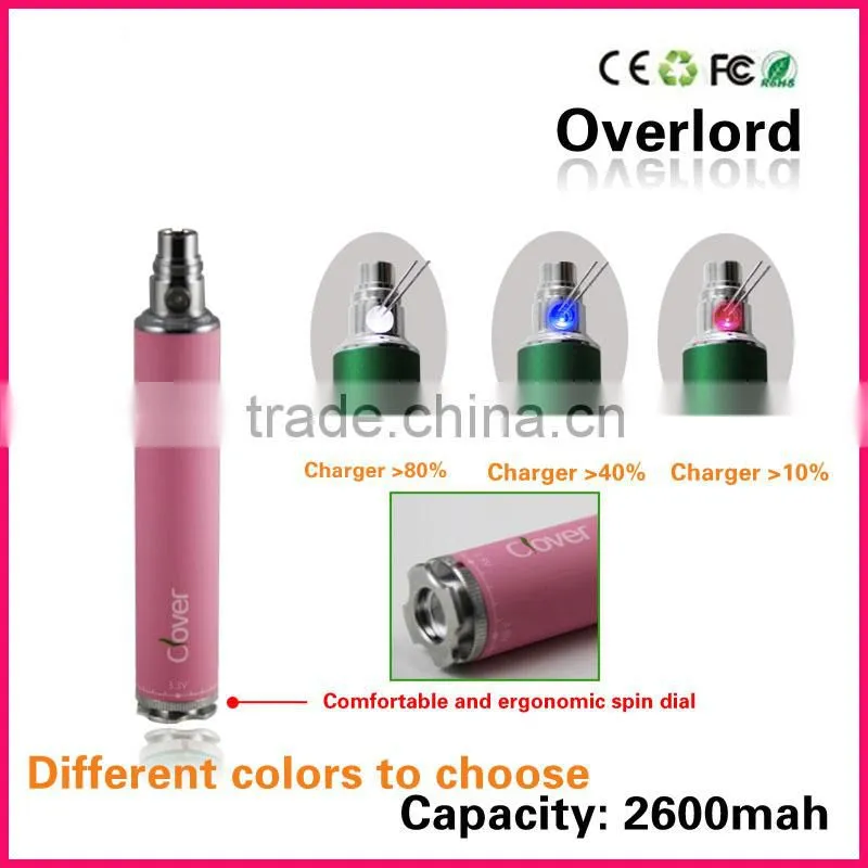 eGo vv3 1300MAH twist 2200mah eGo twist battery/2600mah twist battery
