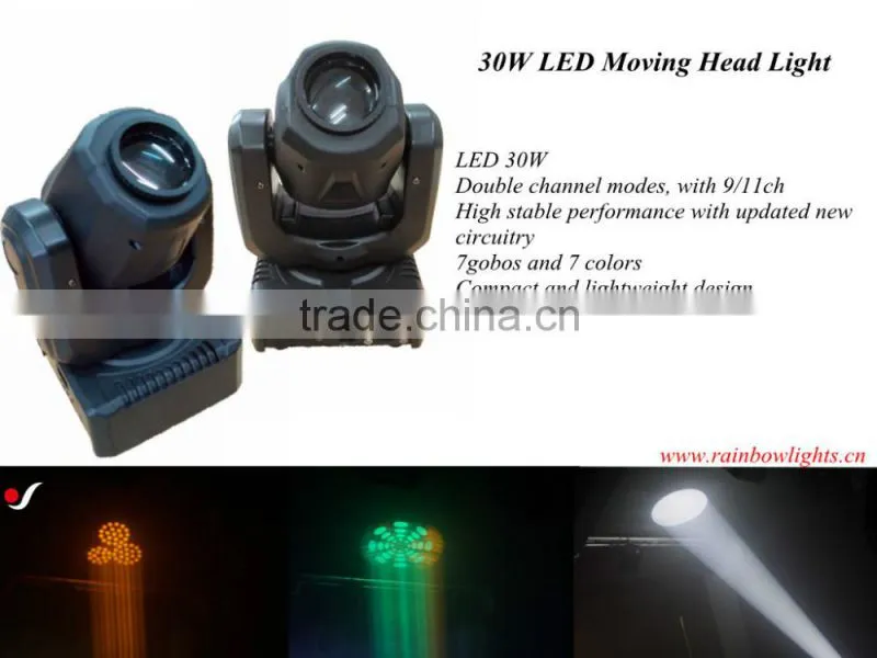 Low Pirce Wholesale Performance Lighting 30W Beam LED Spot Moving Head Light DJ Equipment