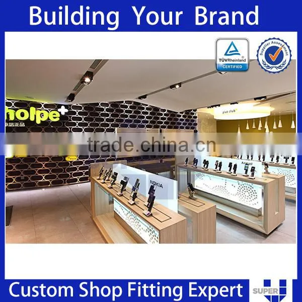 2016 Fantastic Mobile phone shop interior design furniture design for mobile shop