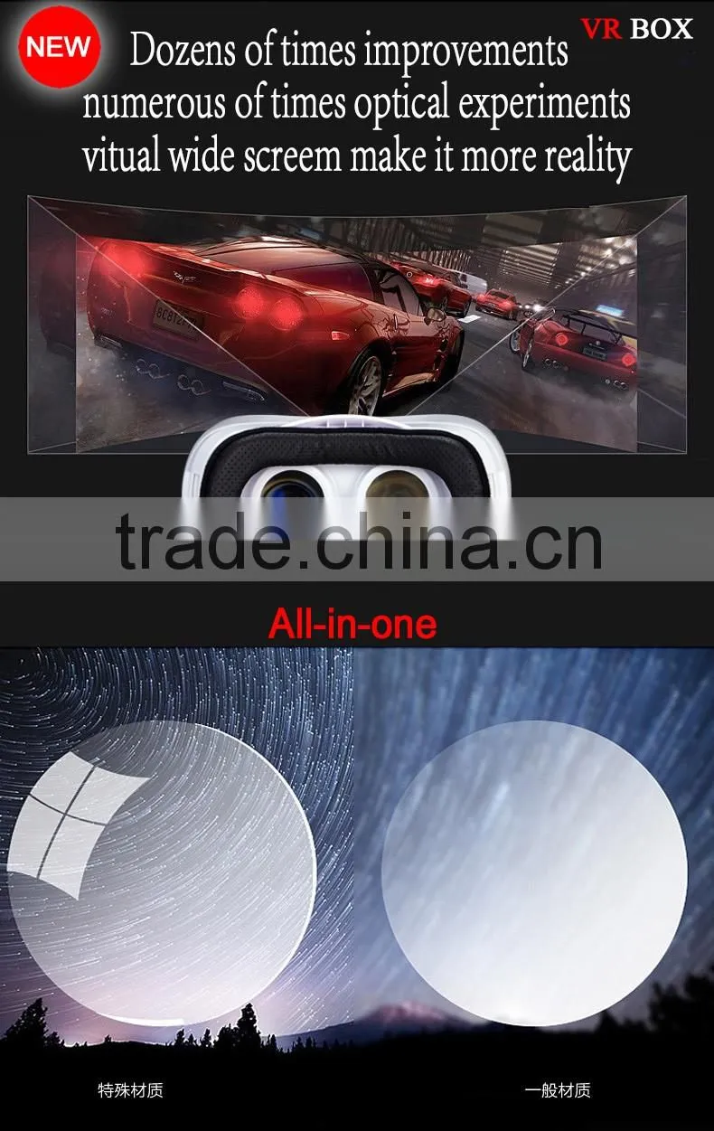 VR all in one headset,3D glass Vr box