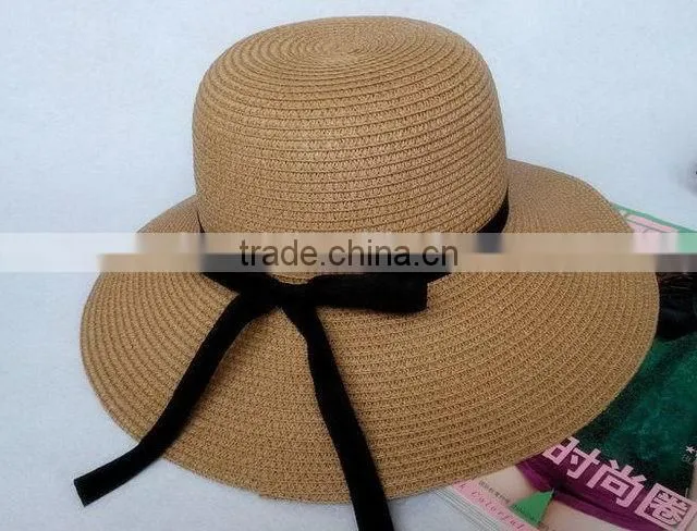 Top level excellent quality fashion woman beach straw hat
