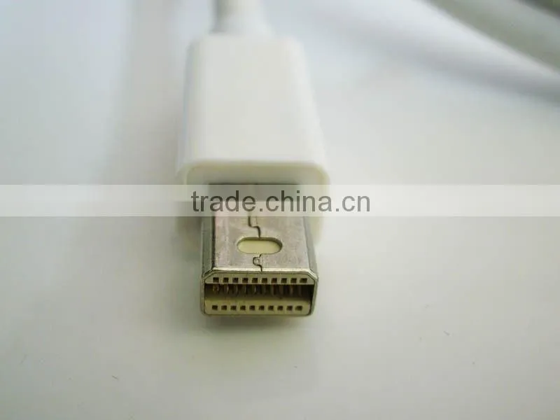 6FT White Mini DP DisplayPort to DVI Adapter Cable For Microsoft Surface Pro