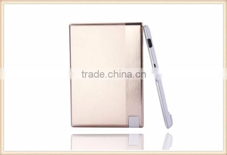 2016 Wholesale Super Slim Ultra-thin Credit Card Size Portable Battery Power Bank Charger For Samsung Micro