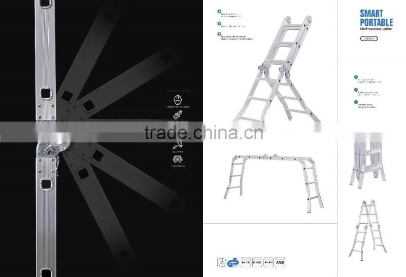 Made in Yongkang aluminum little giant ladder, ladder for boats 4*3 4*4 4*5