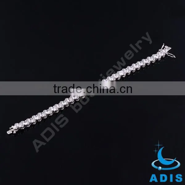 2014 Fashion Silver Plated CZ Brass Bracelets