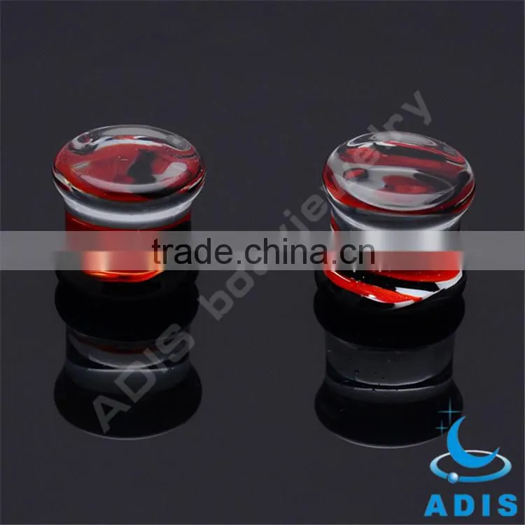 Wholesale pyrex glass earring plug for sale