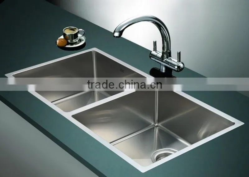Stainless Steel Undermount Topmount Double Kitchen Sink Made in China