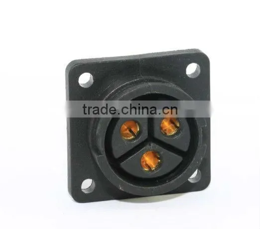 Large 3P lock bayonet IP67 waterproof connector,Chogori high quality Nylon connector,20amp high current watertight connector