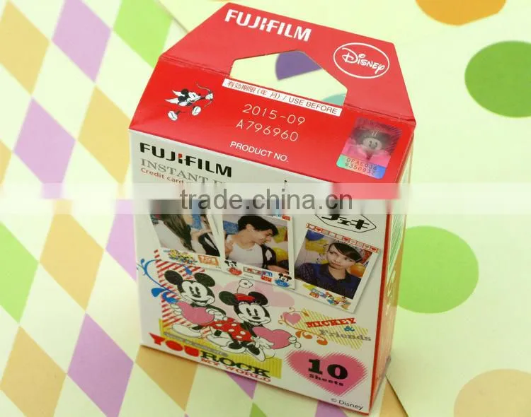2015 Popular Fujifilm Instant Polaroid Instax Mini Film 10 Sheets Color Side Film