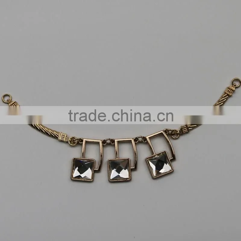 golden welded link ornamental women decorative design metal link chain