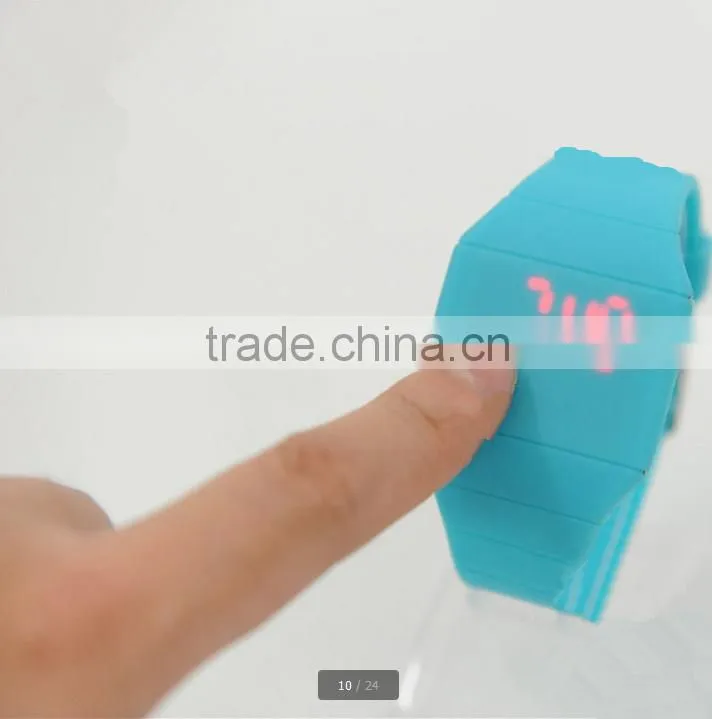 2013 silicone led touch screen watches