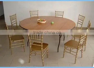Aluminum Edging Wood 60" Round Folding Table Leg