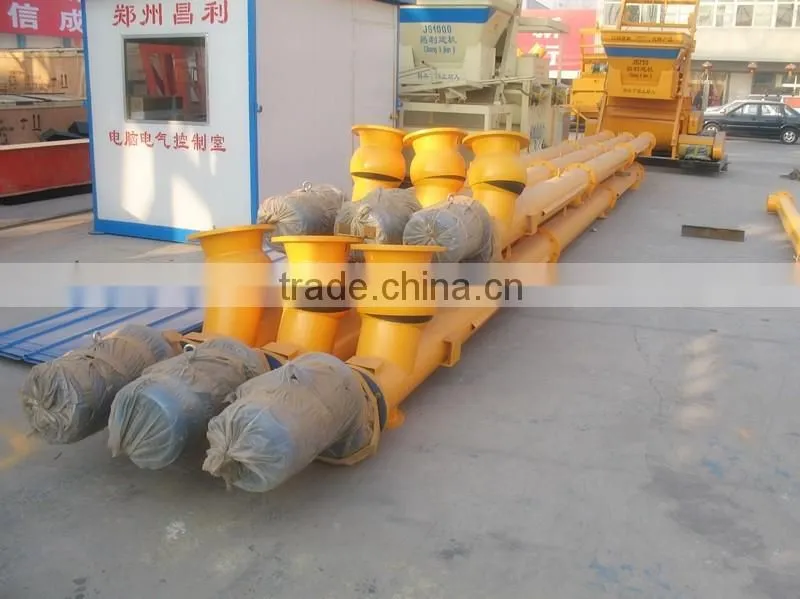 Screw conveyor for silo cement