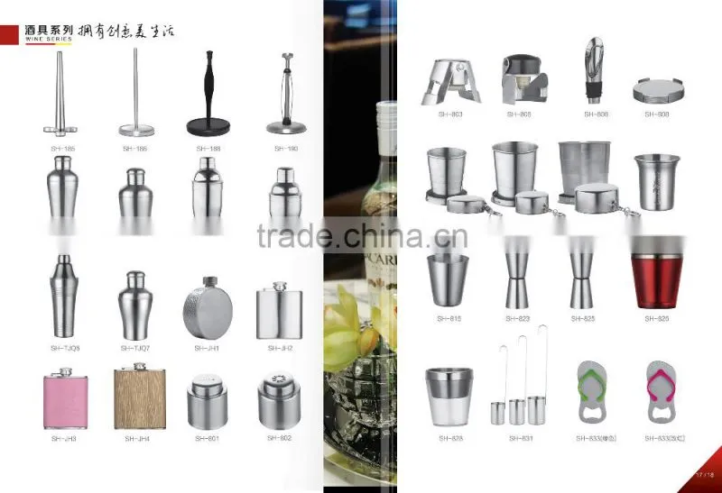 Wholesale best seller Elegant 304 stainless steel 300ml400ml500ml600 ml shake bottle cocktail shaker
