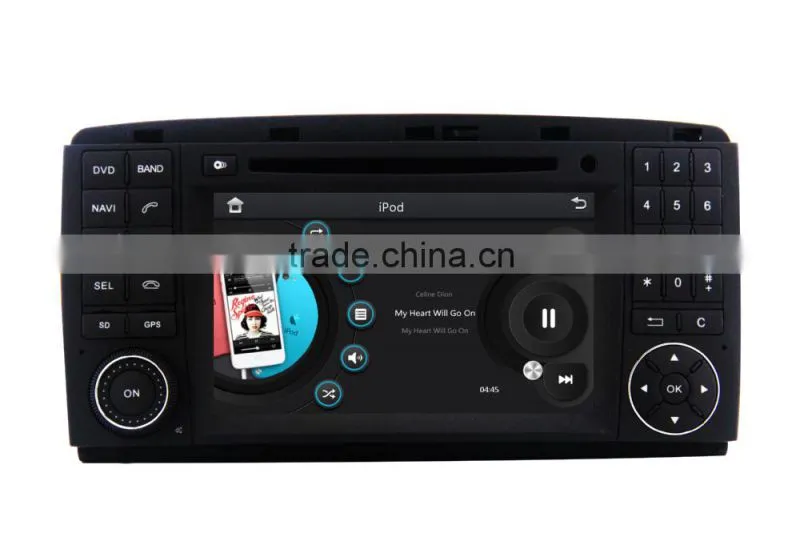 Shenzhen factory supply 2 din car dvd for BENZ NEW R300 with DVD,GPS,Radio,SWC,RDS,VDR,WIFI