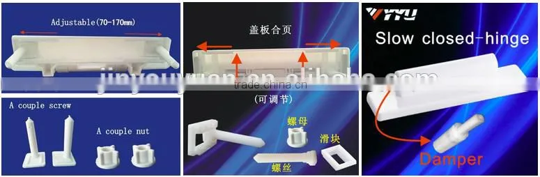 1027 Trimmer Molded PP Solid Toilet Seats