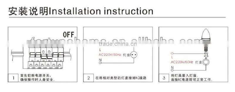 4W LED candle light
