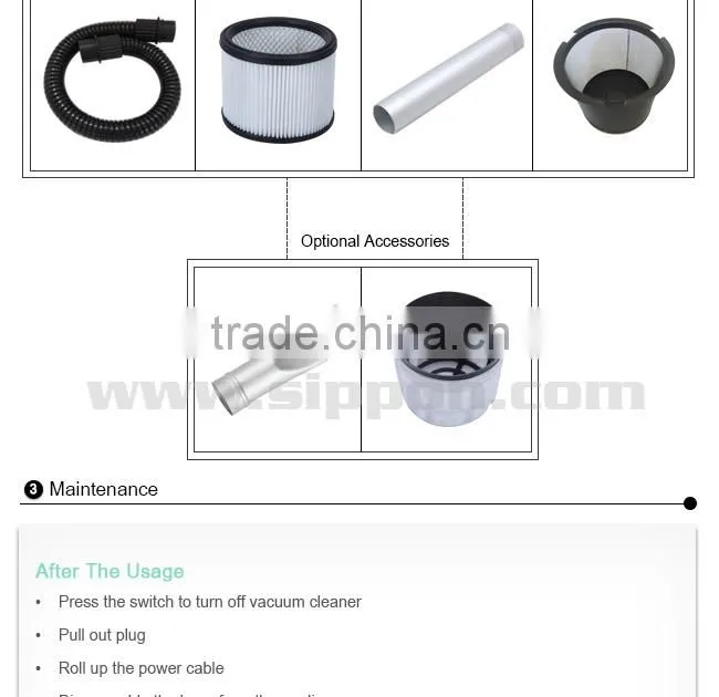 New GS Vacuum cleaner for warm and cold ash removal
