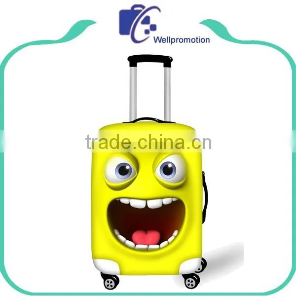 Custom printing elastic spandex protective suitcase luggage cover