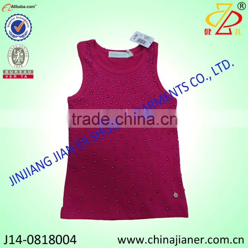 new style high quality white baby tshirt for girls