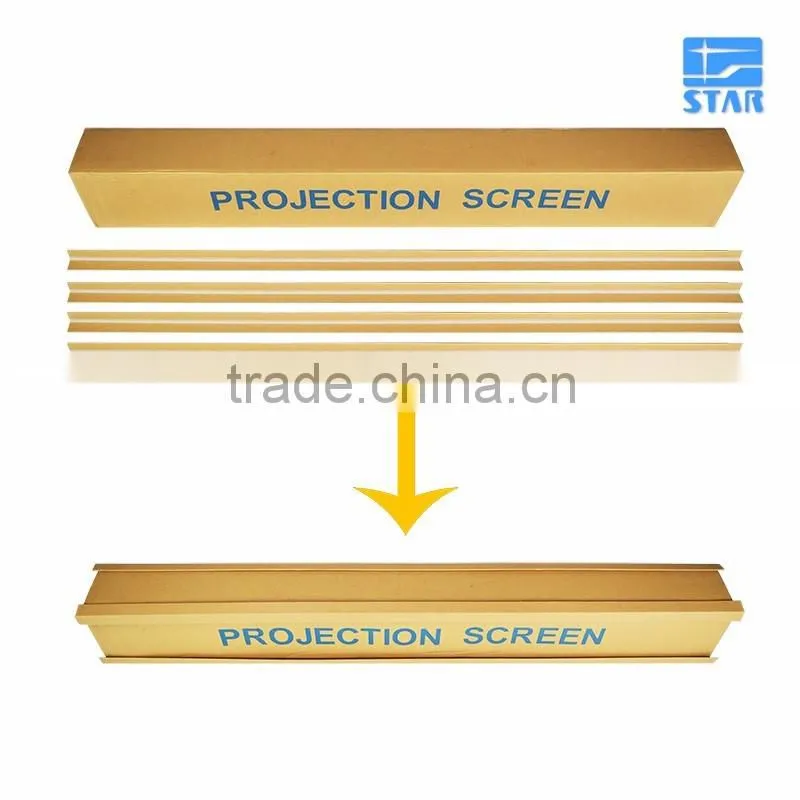 60" pull up Portable floor up screen with hydraulic damping equipment