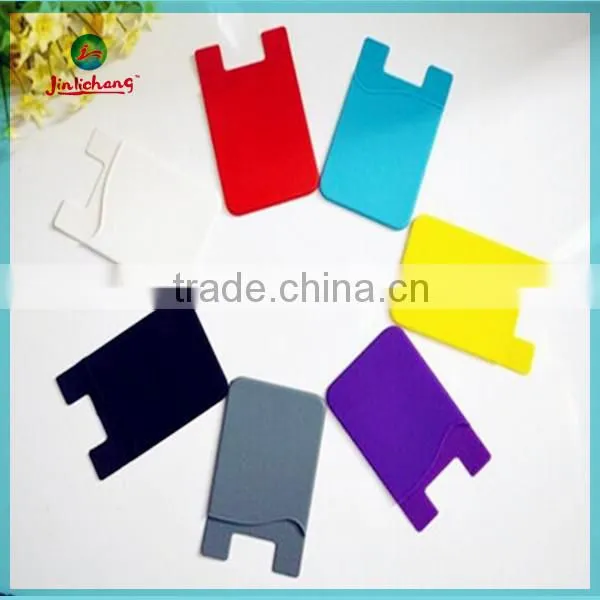 2014 new product 3M sticker mobile phone silicone smart card pocket