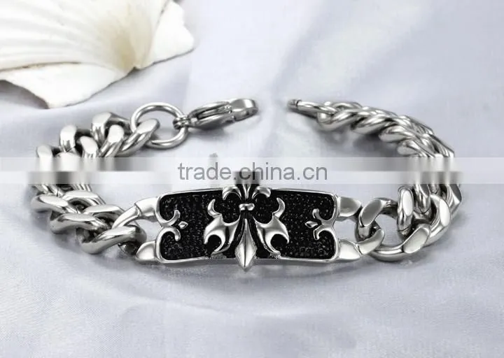 KSTONE 316L Stainless Steel punk style chain bracelett for Man