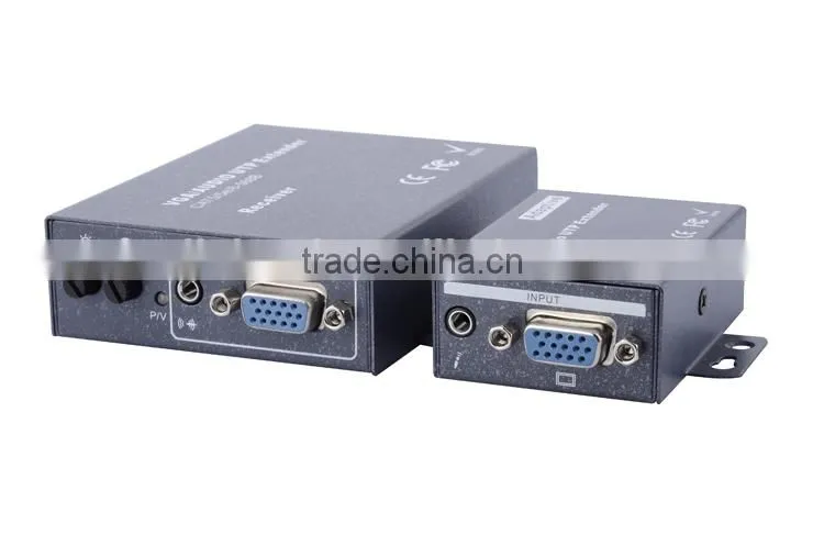 LINK-MI LM-102TRS 200m VGA Extender Sender Receiver Over Cat5 Support Local and Remote VGA Monitors