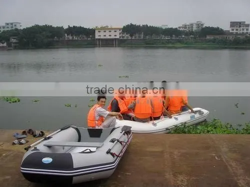 2016 new technology high quality fiber glass bottom electric water boat motor inflatable fiberglass boat