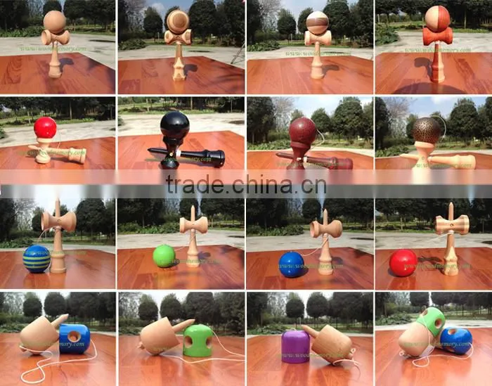 Deeply polished classical natural kendama,beech woodgrain kendama,professional unfinished wooden kendama