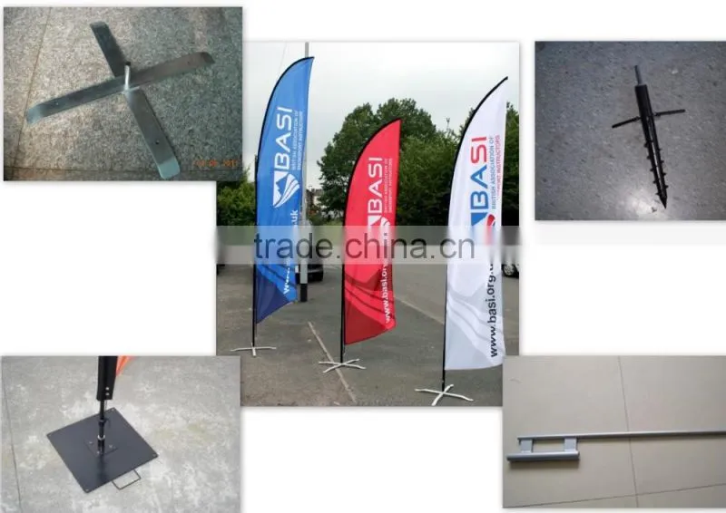 Beach flying banner