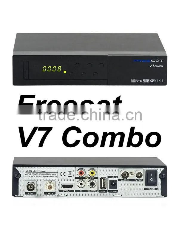 Set top box Freesat V7 combo DVB T2 DVB S2 Satellite receiver ASI output