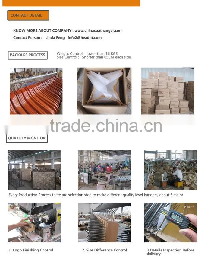 luxury wooden hanger manufacture all kinds of wholesale wooden clothes hanger,