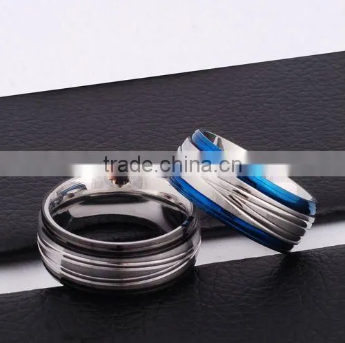 hot sale latest gold ring designs diamond gay men wedding ring in Stainless Steel