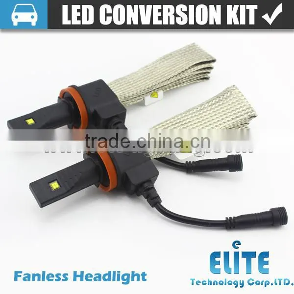 2015 newest led headlight type 6500k 2500LM H8 led auto headlights without fan