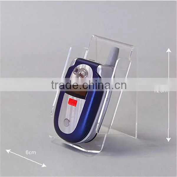 12cmx6cm hot bending acrylic mobile phone holder for retailer