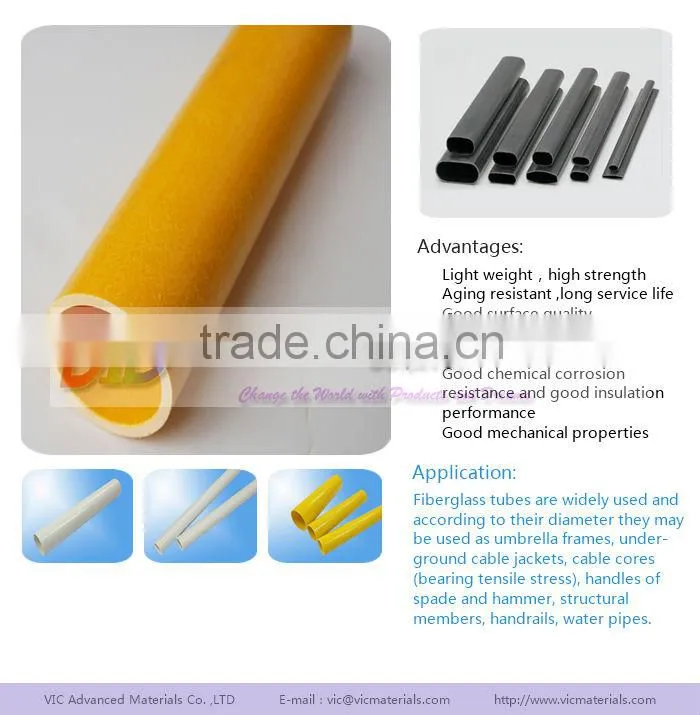 Fiberglass Pole Used As Curtain Pole,Smooth Surface,chemical resistance,Colorful