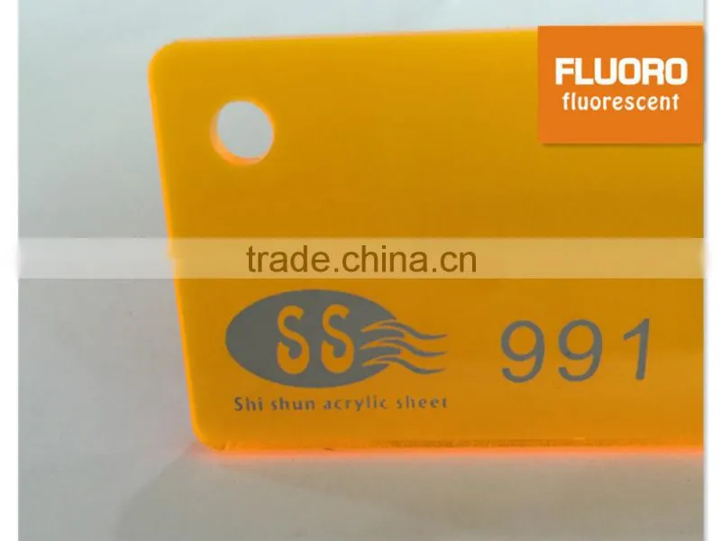 Perspex Fluorescent Acrylic Sheet 3mm 5mm
