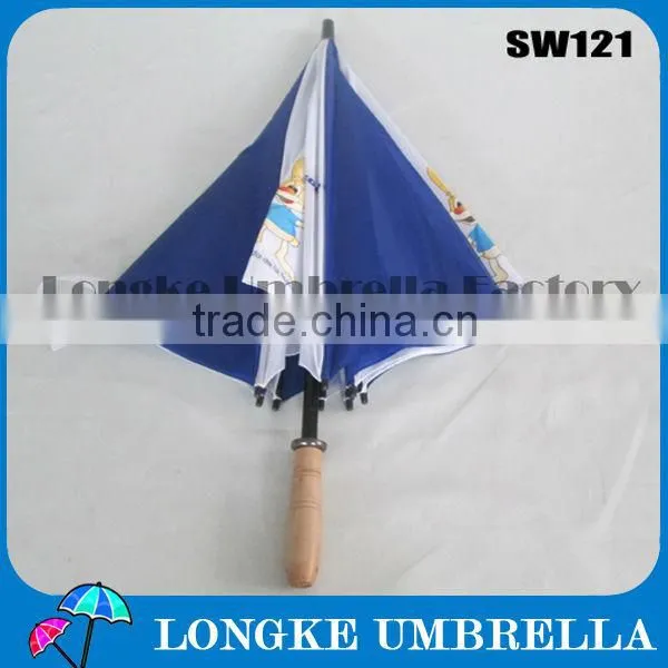 30"Wooden Straight Umbrella/mix color